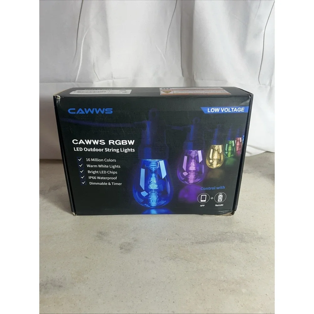 Cawws Rgbw Outdoor String Lights 50FT